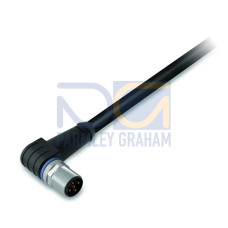 Sensor/Actuator cable, M12A plug,  angled, 5-pole