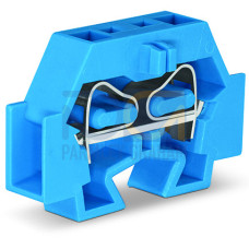 Space-saving, 2-conductor end terminal block, without push-buttons, suitable for Ex i applications, blue