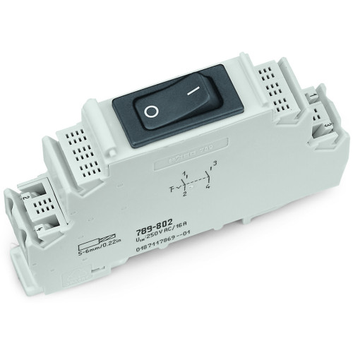 Switching module, with 2-pole circuit breaker, Switching voltage: 250 VAC