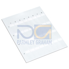 Self-laminating labels, white