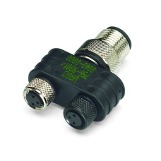 M12/M8 twin distribution connector