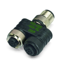 M12 twin distribution connector