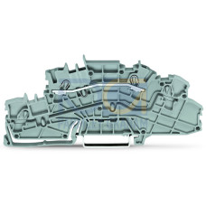 Multilevel installation terminal block, with operating slots, 2.5 mm&sup2;, gray