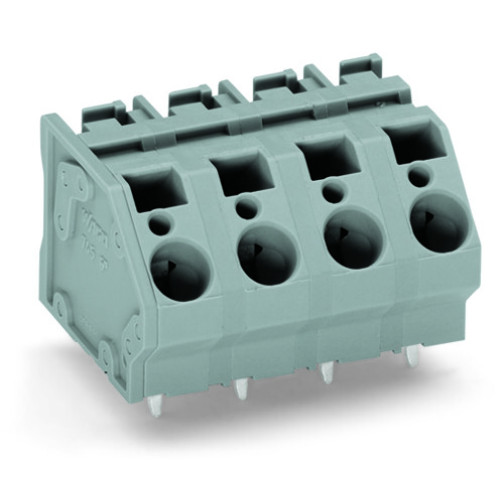 PCB terminal block, 6 mm&sup2;, Pin spacing 10 mm, gray