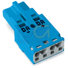 Plug, 2-pole, Cod. I, blue