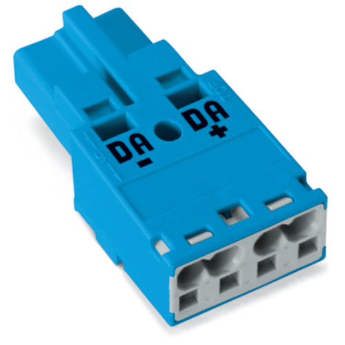 Plug, 2-pole, Cod. I, blue