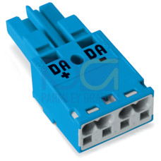 Socket, 2-pole, Cod. I, blue