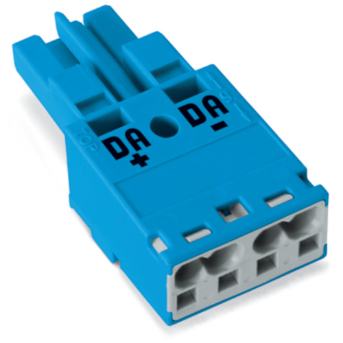 Socket, 2-pole, Cod. I, blue