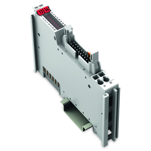 16-channel digital output, 24 VDC, 0.5 A, Low-side switching, Ribbon cable