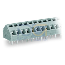 PCB Terminal Block, 2.5 mm&sup2; Pin Spacing 5/5.08 mm 2-Pole Gray