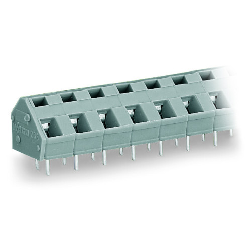 PCB terminal block, 2.5 mm&sup2;, Pin spacing 7.5/7.62 mm, light gray