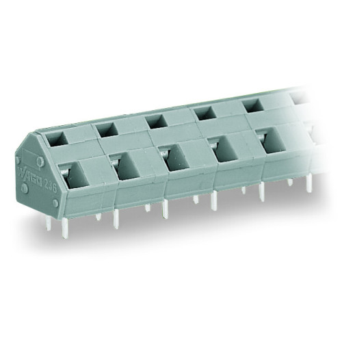 PCB terminal block, 2.5 mm&sup2;, Pin spacing 10/10.16 mm, light gray