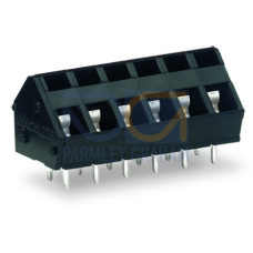 Thr PCB Terminal Block, 2.5 mm&sup2; Pin Spacing 5/5.08 mm 2-Pole Black