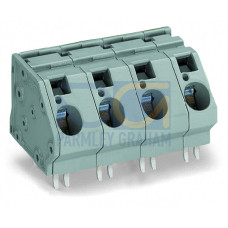 PCB terminal block, 16 mm&sup2;, Pin spacing 15 mm, gray