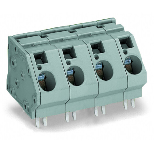 PCB terminal block, 16 mm&sup2;, Pin spacing 15 mm, gray