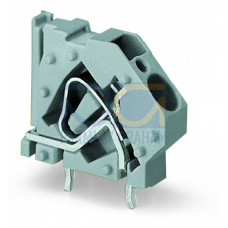 Stackable PCB terminal block, 6 mm&sup2;, Pin spacing 7.5 mm, light gray