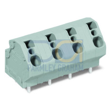 PCB terminal block, 4 mm&sup2;, Pin spacing 10 mm, gray