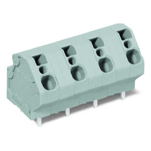 PCB terminal block, 4 mm&sup2;, Pin spacing 10 mm, gray