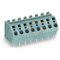 PCB Terminal Block, 4 mm&sup2; Pin Spacing 7.5 mm 2-Pole Gray