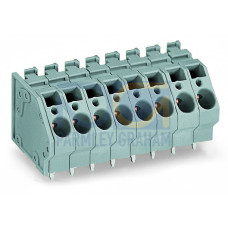 PCB terminal block, 6 mm&sup2;, Pin spacing 7.5 mm, gray