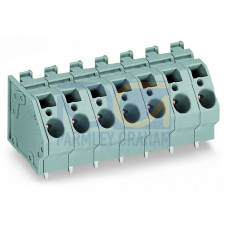PCB terminal block, 6 mm&sup2;, Pin spacing 10 mm, gray