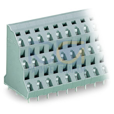 Triple-deck PCB terminal block, 2.5 mm&sup2;, Pin spacing 7.5 mm, gray