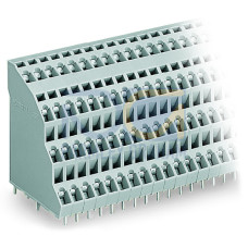 Quadruple-deck PCB terminal block, 2.5 mm&sup2;, Pin spacing 5 mm, gray