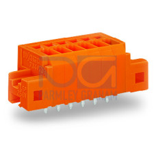 PCB terminal block, 1.5 mm&sup2;, Pin spacing 3.81 mm, orange
