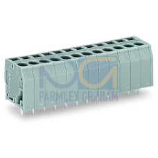 PCB terminal block, 2.5 mm&sup2;, Pin spacing 5 mm, gray