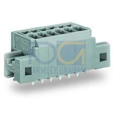 PCB terminal block, 1.5 mm&sup2;, Pin spacing 3.5 mm, gray