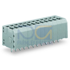 PCB terminal block, 1.5 mm&sup2;, Pin spacing 3.5 mm, gray