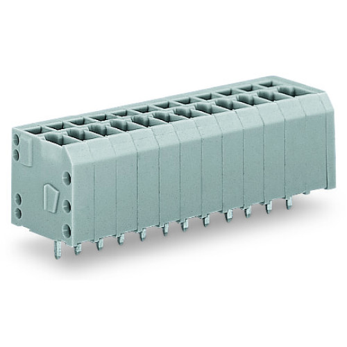 PCB terminal block, 1.5 mm&sup2;, Pin spacing 3.5 mm, gray