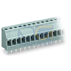 PCB terminal block, 2.5 mm&sup2;, Pin spacing 5 mm, light gray