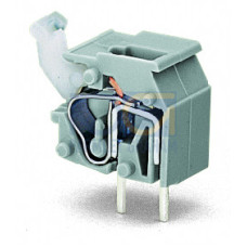 Stackable PCB terminal block, push-button, 2.5 mm&sup2;, black