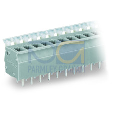 PCB terminal block, push-button, 2.5 mm&sup2;, light gray
