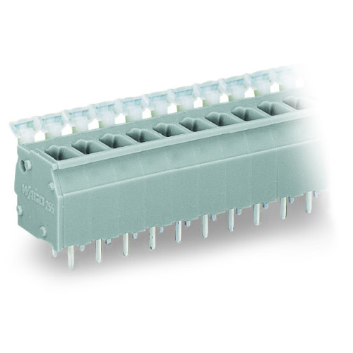 PCB terminal block, push-button, 2.5 mm&sup2;, light gray