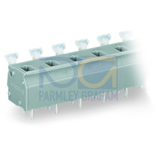 PCB terminal block, push-button, 2.5 mm&sup2;, light gray
