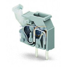 Stackable PCB terminal block, push-button, 2.5 mm&sup2;, dark gray