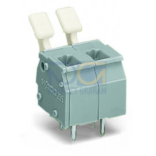 PCB terminal block, push-button, 2.5 mm&sup2;, blue