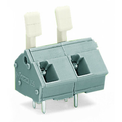 PCB terminal block, push-button, 2.5 mm&sup2;, light gray