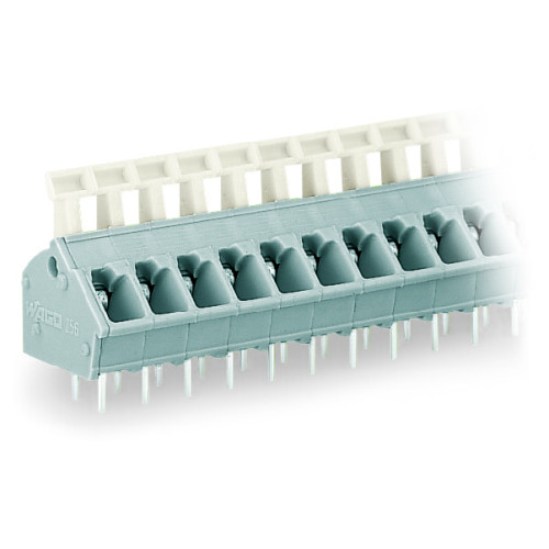 PCB terminal block, push-button, 2.5 mm&sup2;, gray