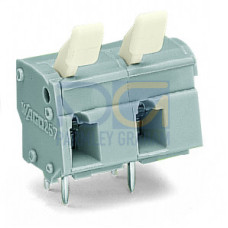 PCB terminal block, finger-operated levers, 2.5 mm&sup2;, gray