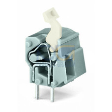 Stackable PCB terminal block, push-button, 2.5 mm&sup2;, gray