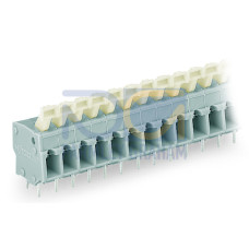 PCB terminal block, push-button, 2.5 mm&sup2;, light gray