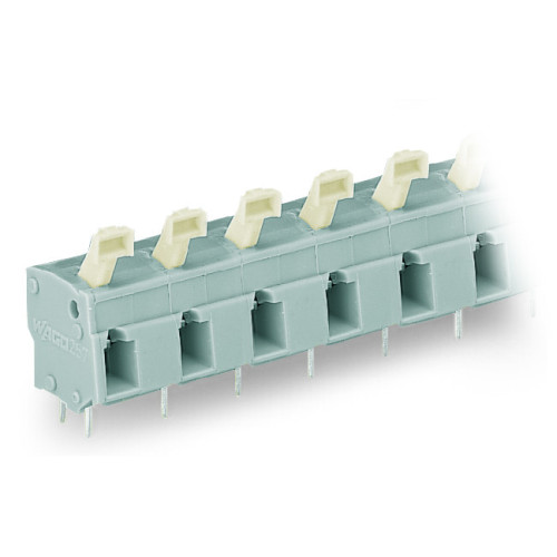 PCB terminal block, push-button, 2.5 mm&sup2;, light gray