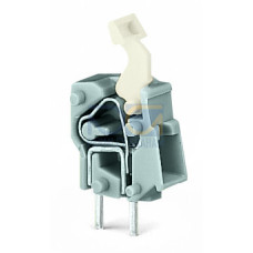 Stackable PCB terminal block, push-button, 2.5 mm&sup2;, gray