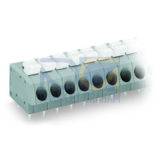 PCB terminal block, push-button, 2.5 mm&sup2;, gray