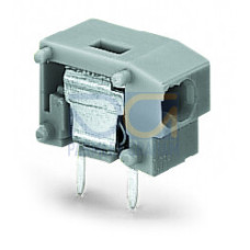 Stackable 2-conductor PCB terminal block, 0.75 mm&sup2;, Pin spacing 7.5/7.62 mm, gray