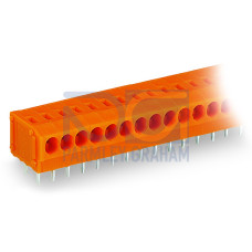 PCB terminal block, 1.5 mm&sup2;, Pin spacing 3.81 mm, orange