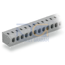 PCB terminal strip 2 solder pins/pole 5-pole pin spacing 5/5.08 mm / 0.2 in